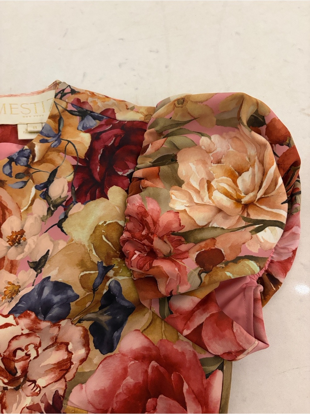 Metiza New York Perla Floral Dress. Size 8. Like New. Worn Once. - Picture 11 of 13